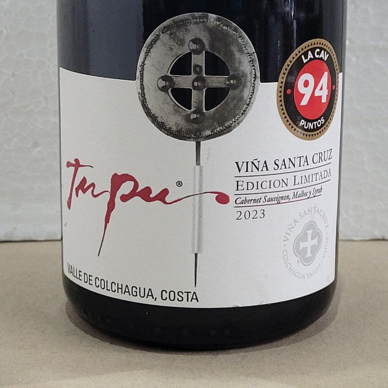 Vino Tinto Santa Cruz Tupú Edición Limitada Cabernet Sauvignon - Petit Verdot Valle de Colchagua 2016 - 750 ml
