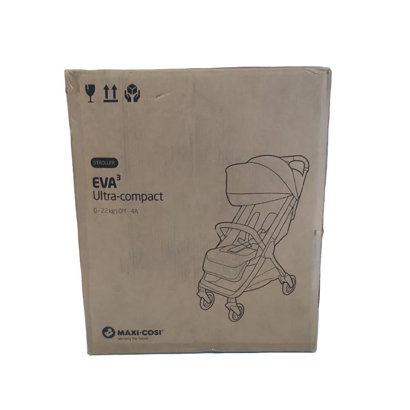 Coche de Paseo Ultra-Compact Maxi-Cosi Eva 3 Essential Negro Champagne
