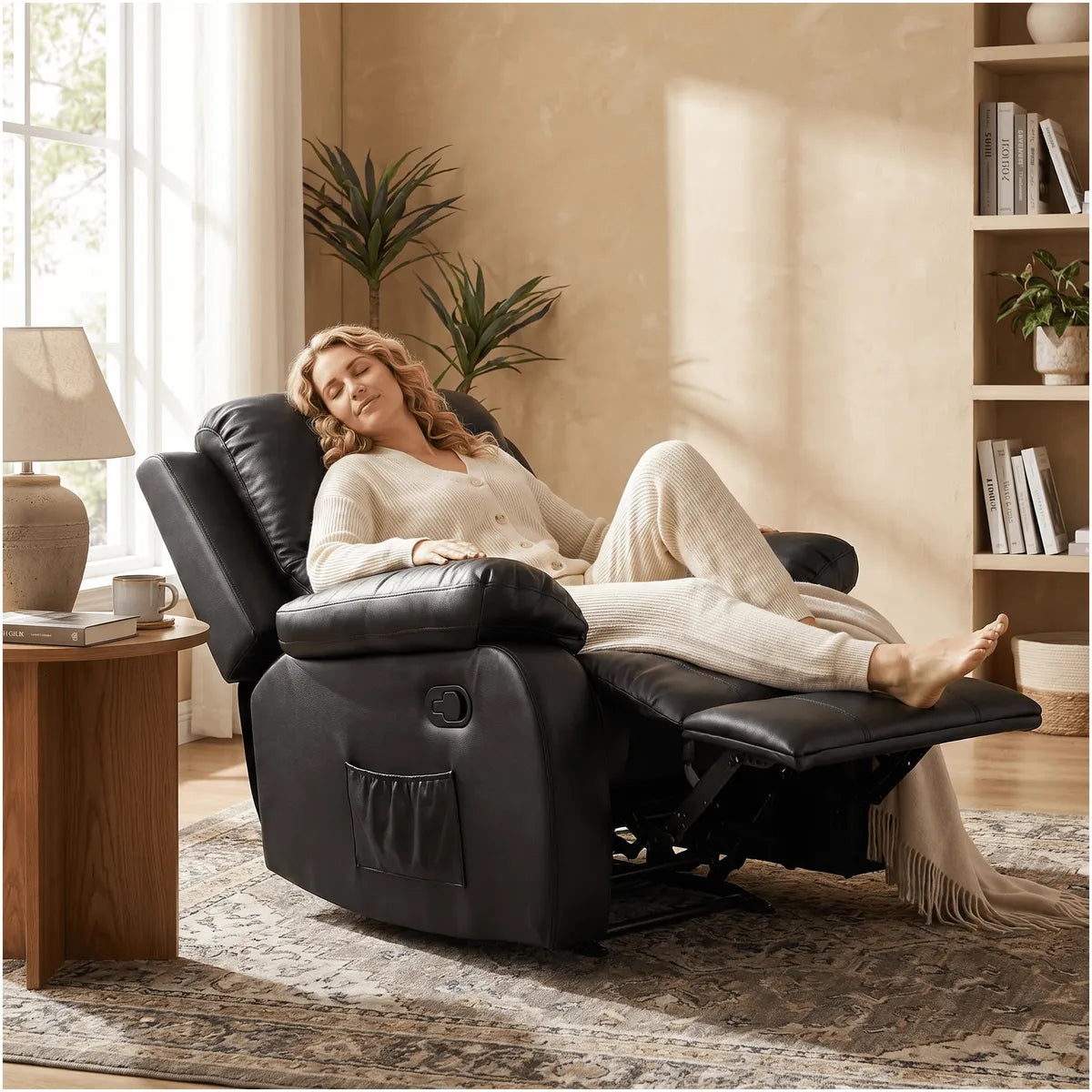 Sillón Cómodo Reclinable Berger Homer Outdoor – Black