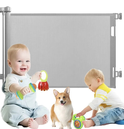 Reja de Seguridad Retráctil para Bebés y Mascotas - Genérico, 140 cm