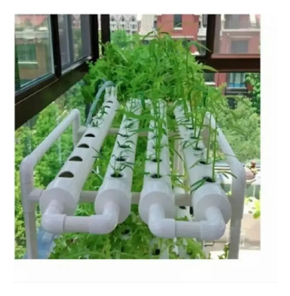 KIT HIDROPÓNICO CHINA BÁSICO 108 PLANTAS BLANCO