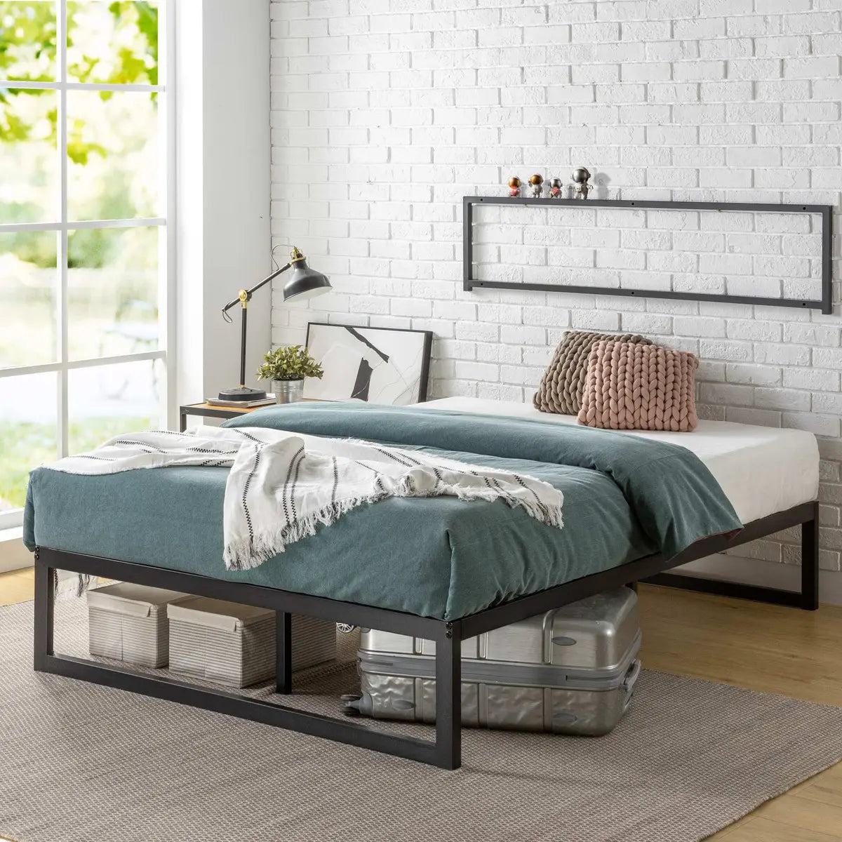 Base de Cama King Zinus Abel Acero