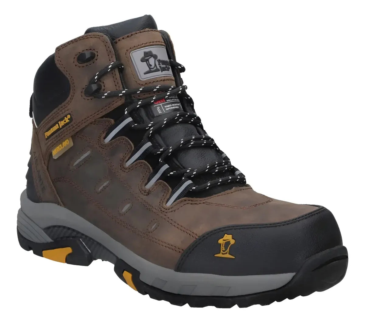 Botín de Seguridad Panama Jack PJ507MDKTC – Café Moro, Talla 42, Masculino