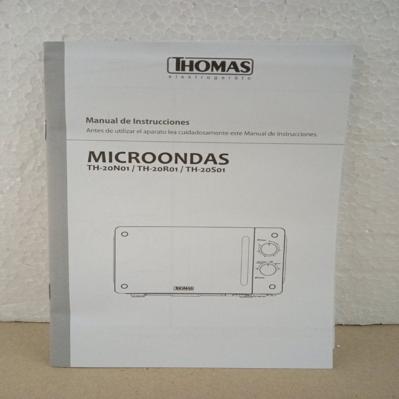 Microondas Thomas TH-20S01 Gris 20 Litros