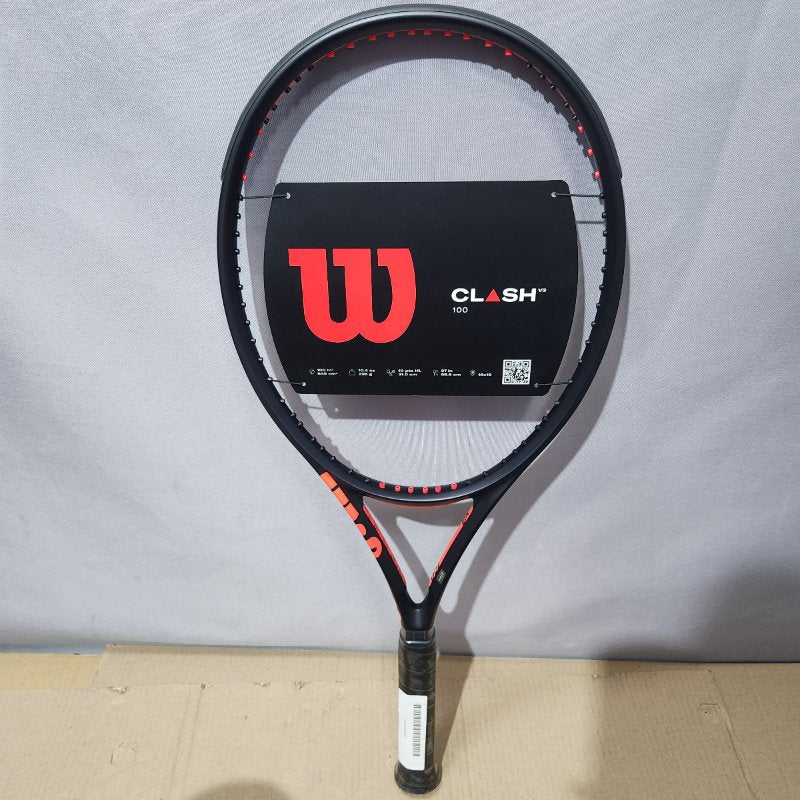Raqueta de tenis Wilson Clash 100 V3 295g, Negro con naranja