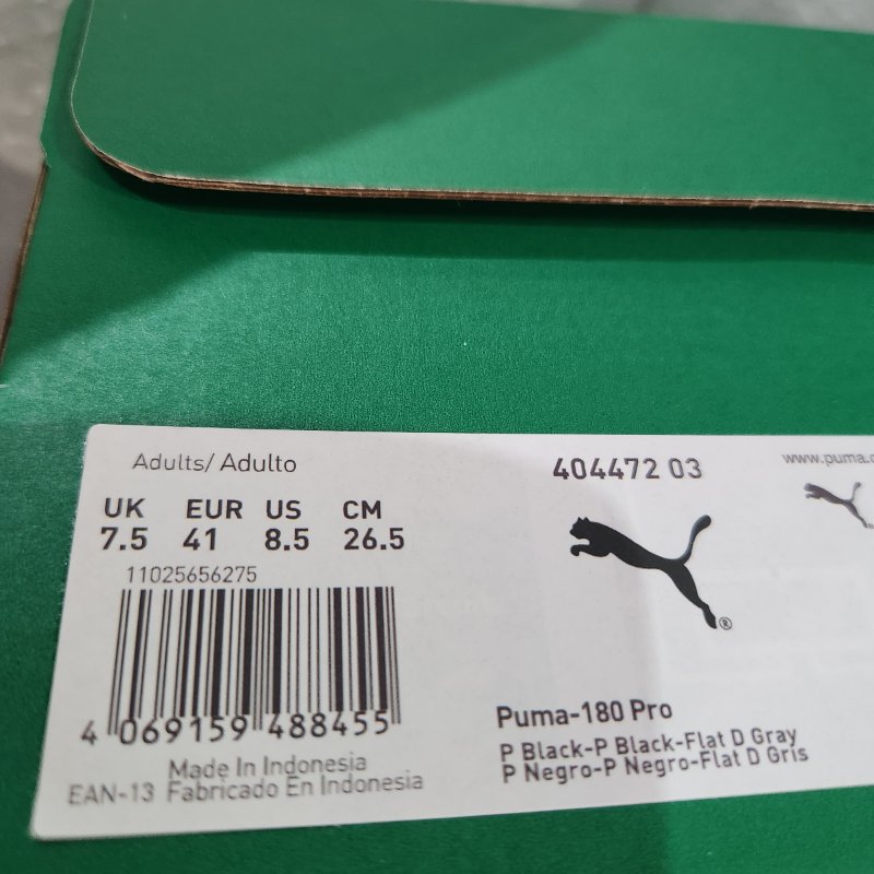 Zapatillas Puma 180-Pro Negro Hombre Talla EUR 41/ 26.5 cm