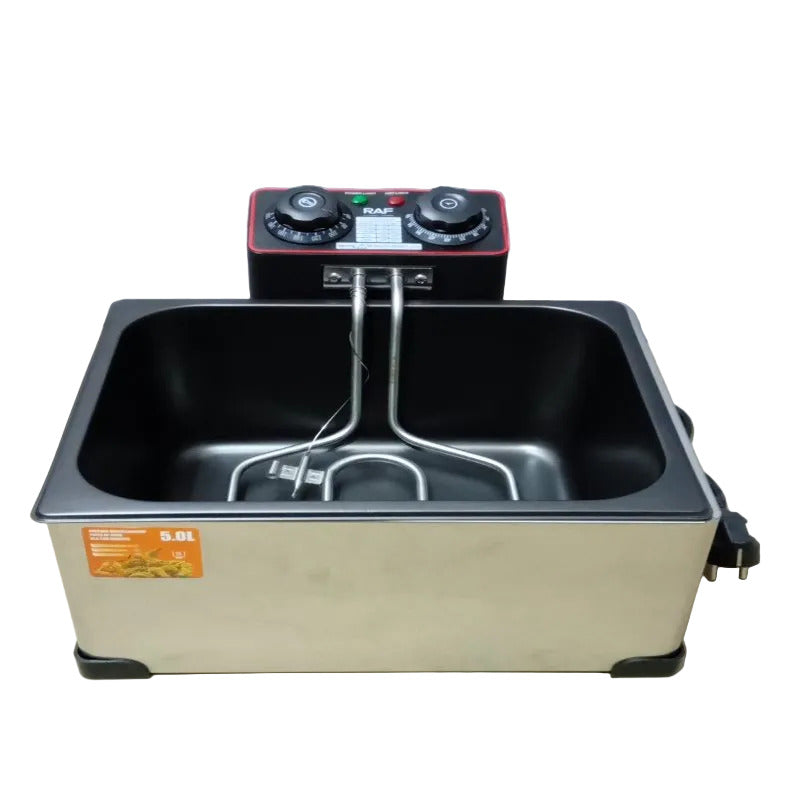 Freidora Eléctrica RAF R.5224 5 Litros Acero Inoxidable