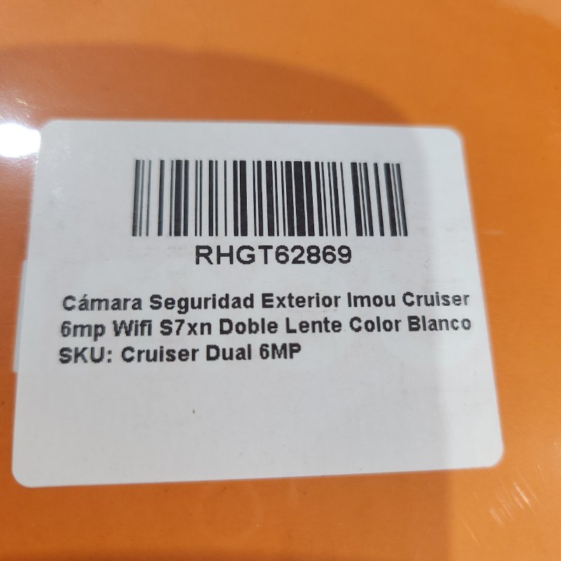 Cámara de Seguridad Exterior WiFi IMOU Cruiser Dual Doble Lente 6MP, Blanco