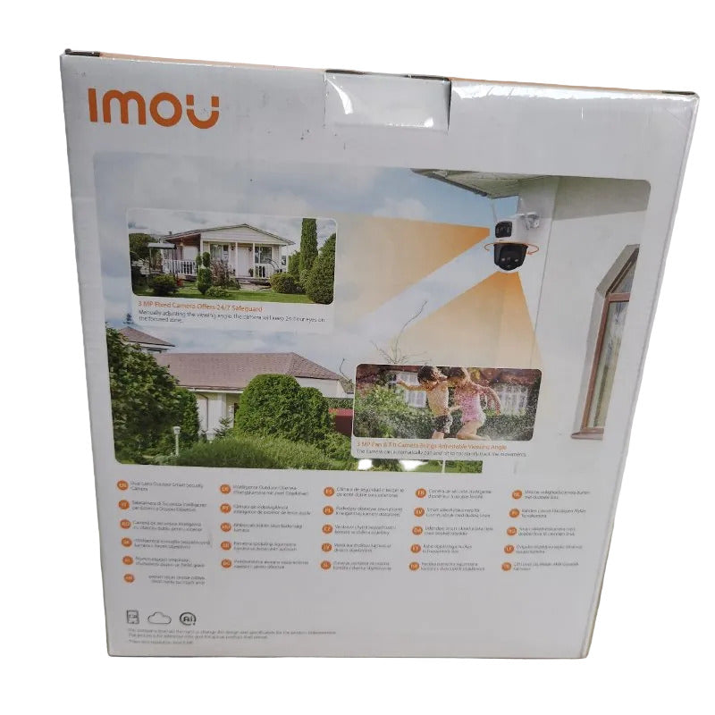 Cámara de Seguridad Exterior WiFi IMOU Cruiser Dual Doble Lente 6MP, Blanco