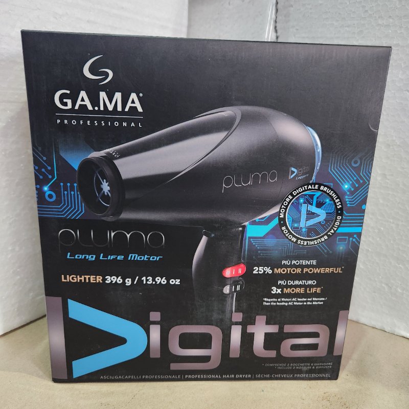 Secador de pelo Gama Pluma Compact Digital 2400W Negro