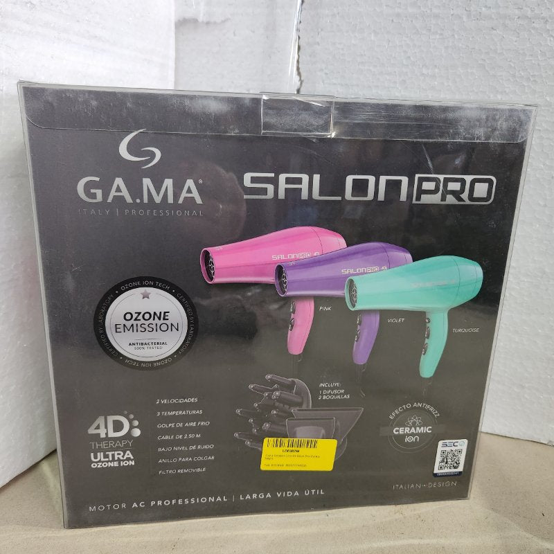 Secador de Pelo Gama Salon Pro 4D, Morado