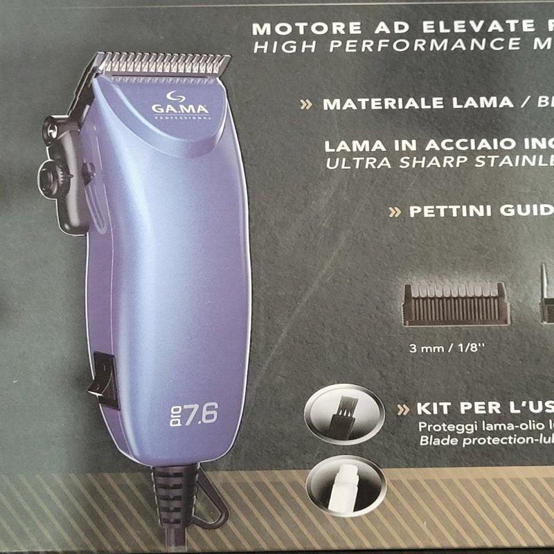 Cortador de pelo Gama Pro 7.6, Azul