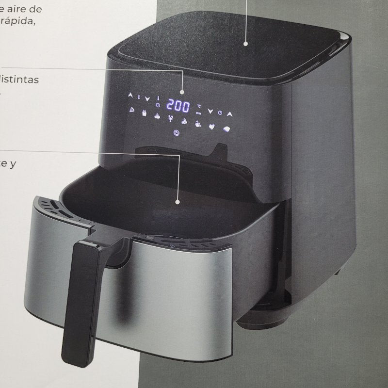 Freidora de Aire Kitchen-IT Plus Edition 5 Litros, Negro