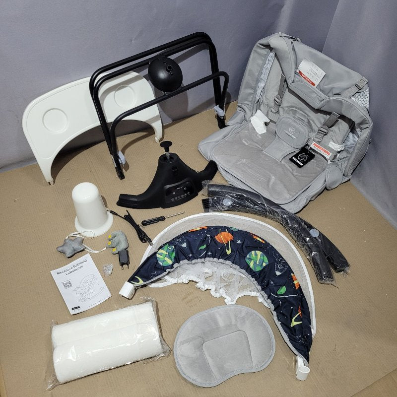 Mecedora Eléctrica Inteligente Lubabycas Bobi Long 2 en 1 – 0 a 24 Meses