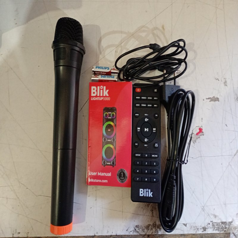Parlante Bluetooth BLIK LIGHT 1000 40000W Max, Negro