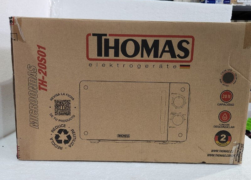 Microondas Thomas TH-20S01 20 Litros, Gris