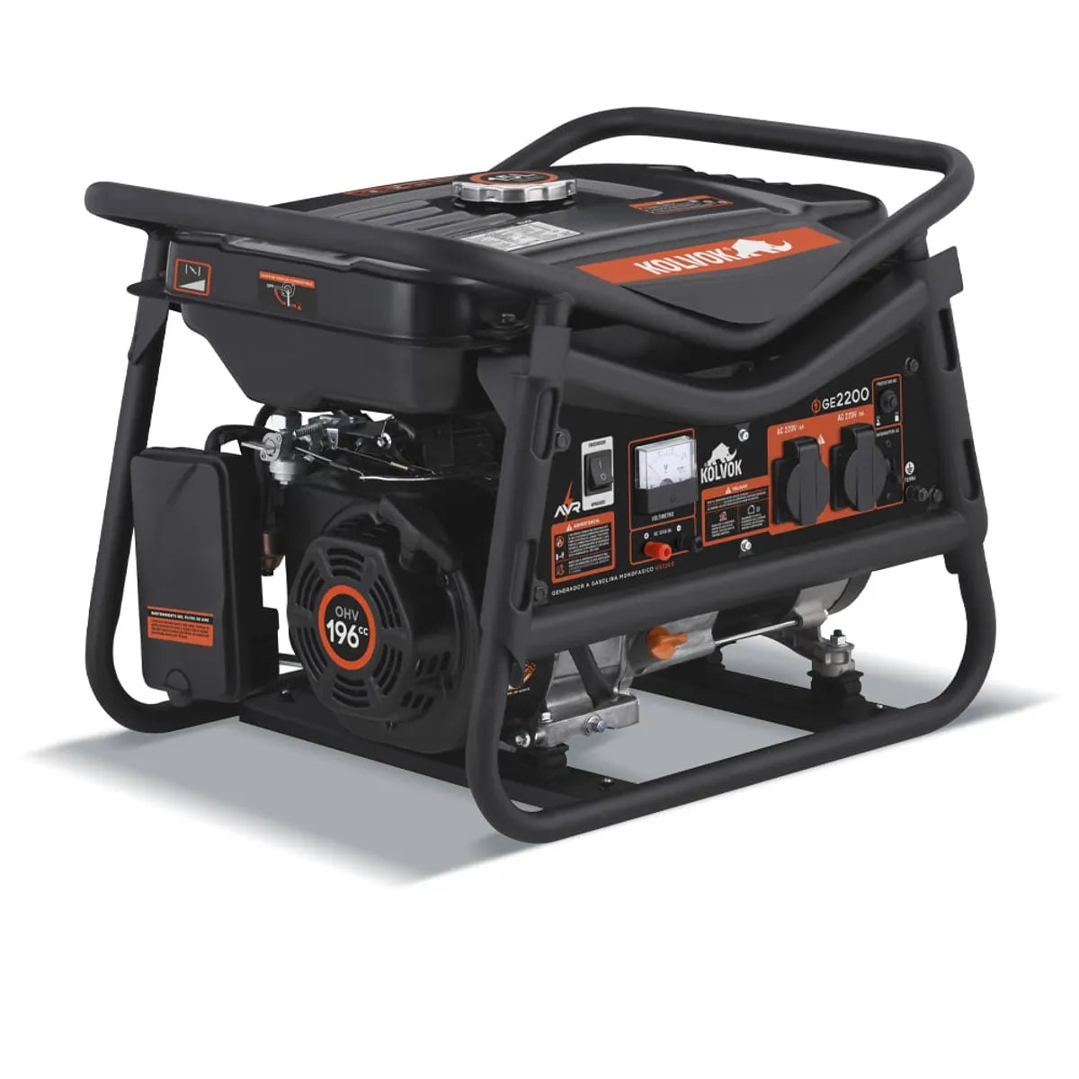 Generador a Gasolina 2200W Partida Manual Kolvok GE2200, 15 Litros