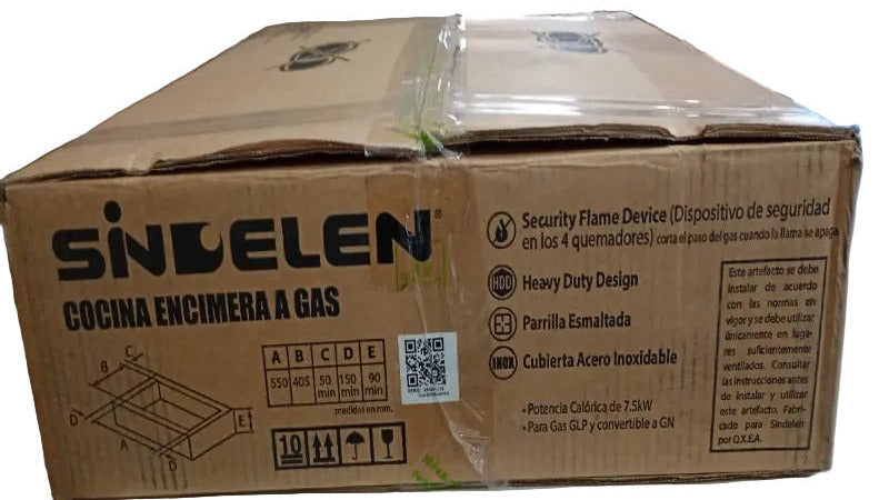 Encimera a Gas Sindelen CEG-4600IN Inoxidable 4 Platos