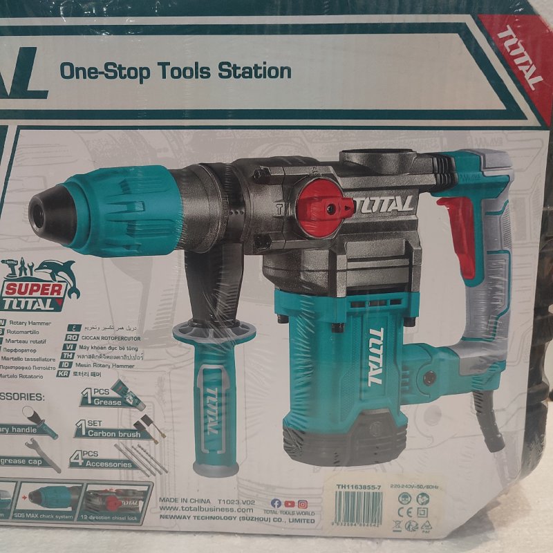 Rotomartillo Industrial Total Tools TH1163855, 1600W
