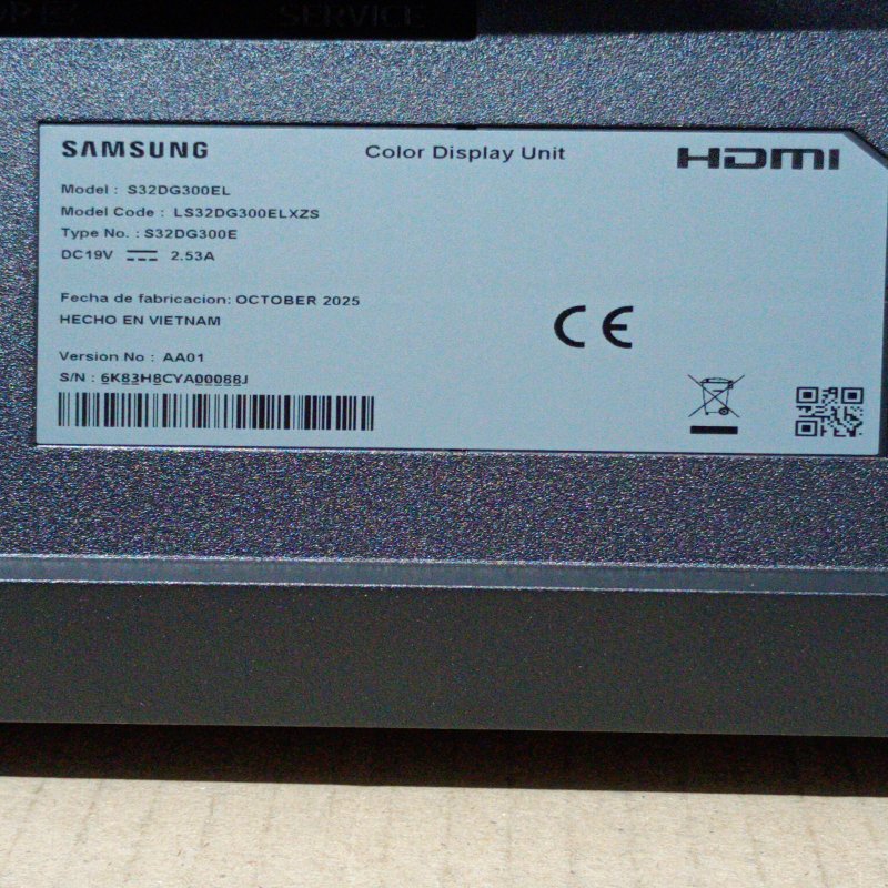 Monitor Gamer Samsung Odyssey G3 S32DG300EL 32 pulgadas