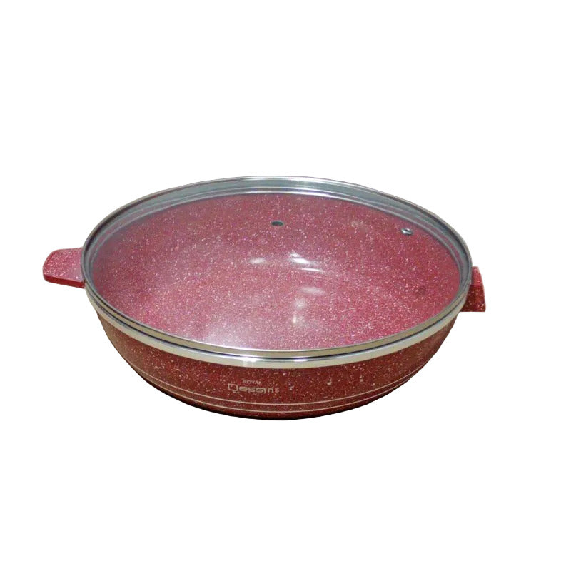 Juego de batería de cocina Royal Dessini Regina Granito Rojo 12 piezas