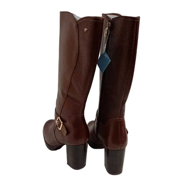Botas de Cuerocon taco para Mujer 16HRS 16M0354