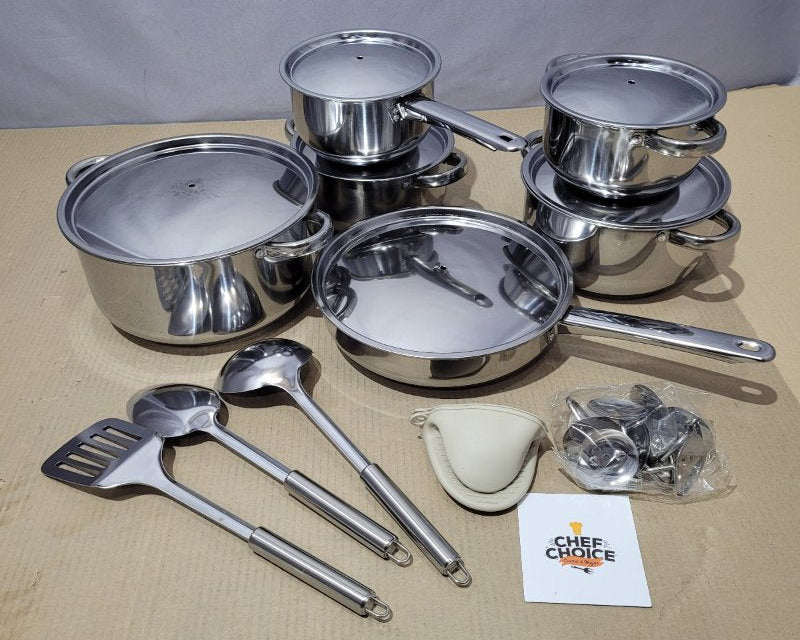Juego de Batería de Cocina Chef Choice RBCL25112726 Inoxidable 15 Piezas
