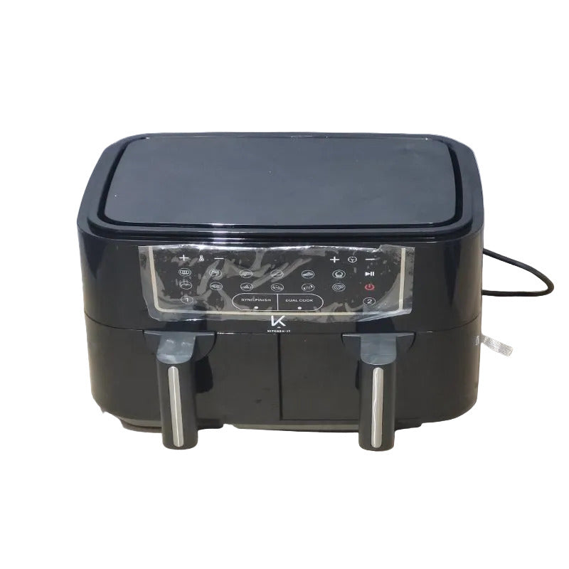 Freidora de Aire Kitchen IT Dual Doble Canasta Independiente 9 Litros
