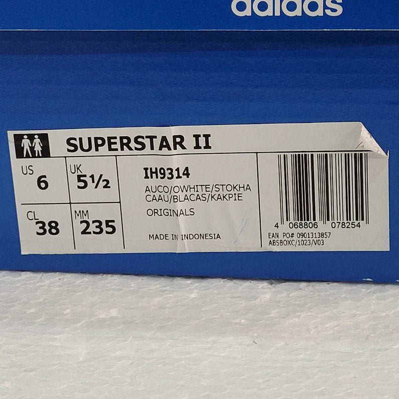 Zapatillas Adidas Superstar II IH9314 Café Talla CL 38