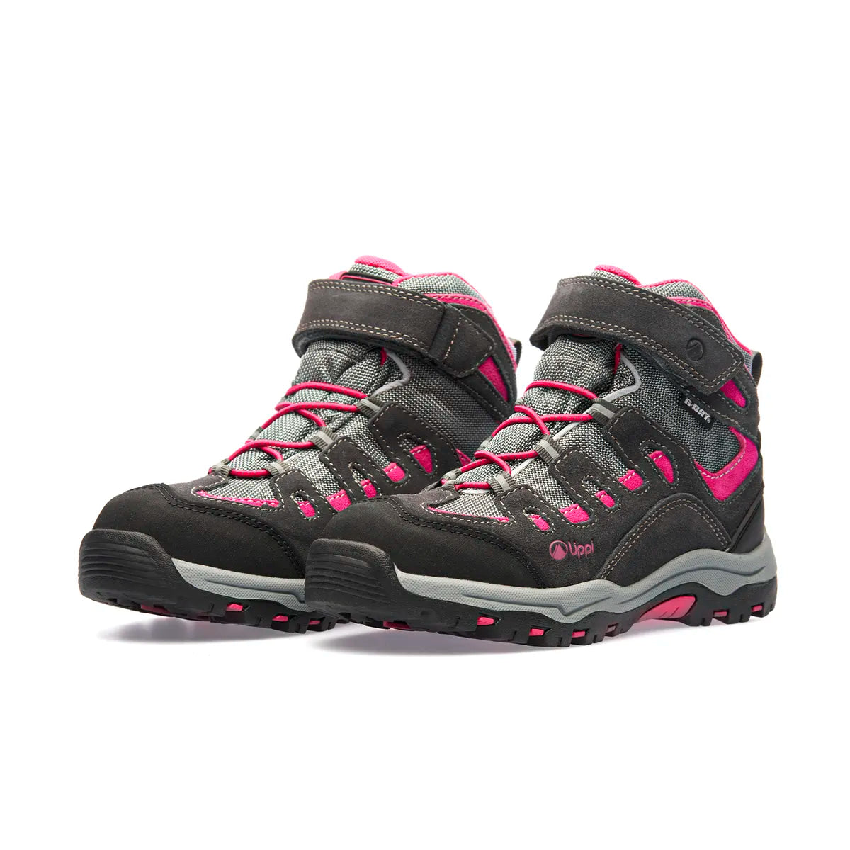 Botín Lippi Puelo CS HI Velcro – Gris/Fucsia, EUR 26 / 16,5 cm, Niña