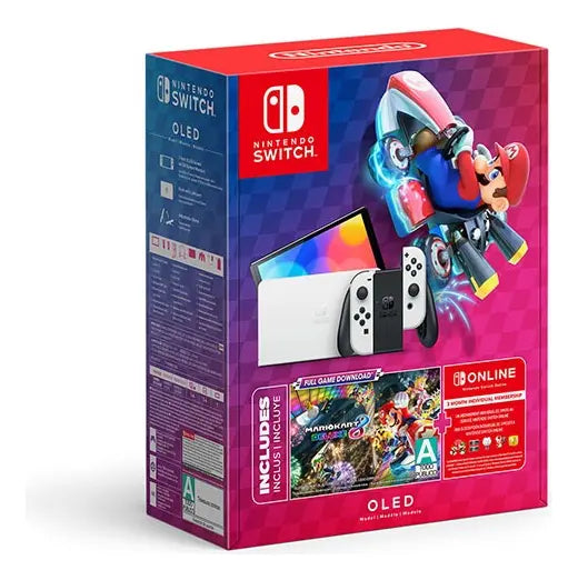 Consola de Juego Nintendo Switch OLED 64 GB Edición Mario Kart 8 Deluxe