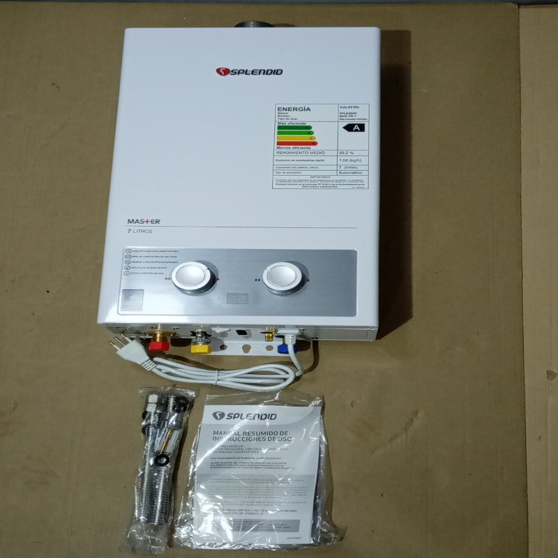 Calefont Tiro Forzado Splendid MVG-TFI 7 Gas Licuado 7 Litros Automático