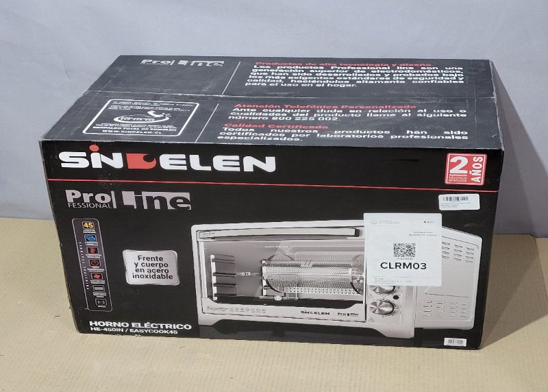 Horno Eléctrico Sindelen HE-450IN Easycook45 Inox 45 Litros