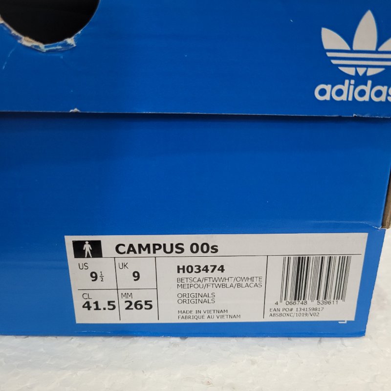 Zapatilla Adidas Campus 00s H03474 Rojo Talla US 41.5 Masculino
