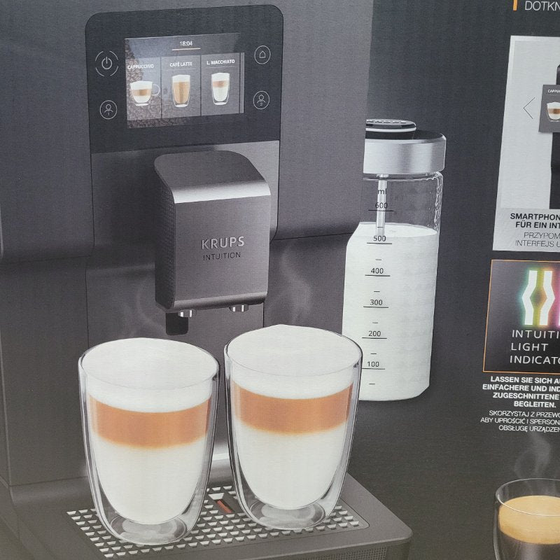 Cafetera Krups Intuition Preference+ EA875U10, Gris