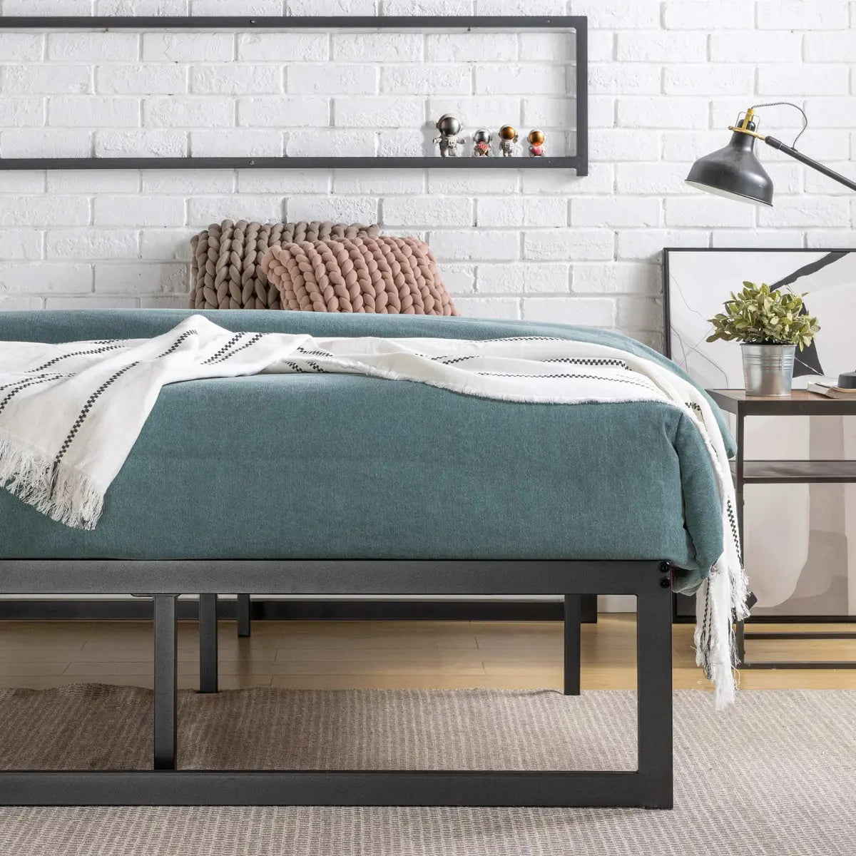 Base de Cama King Zinus Abel Acero