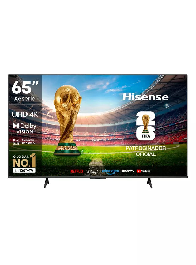 Televisor Hisense LED 65A6NV 4K, 65 pulgadas