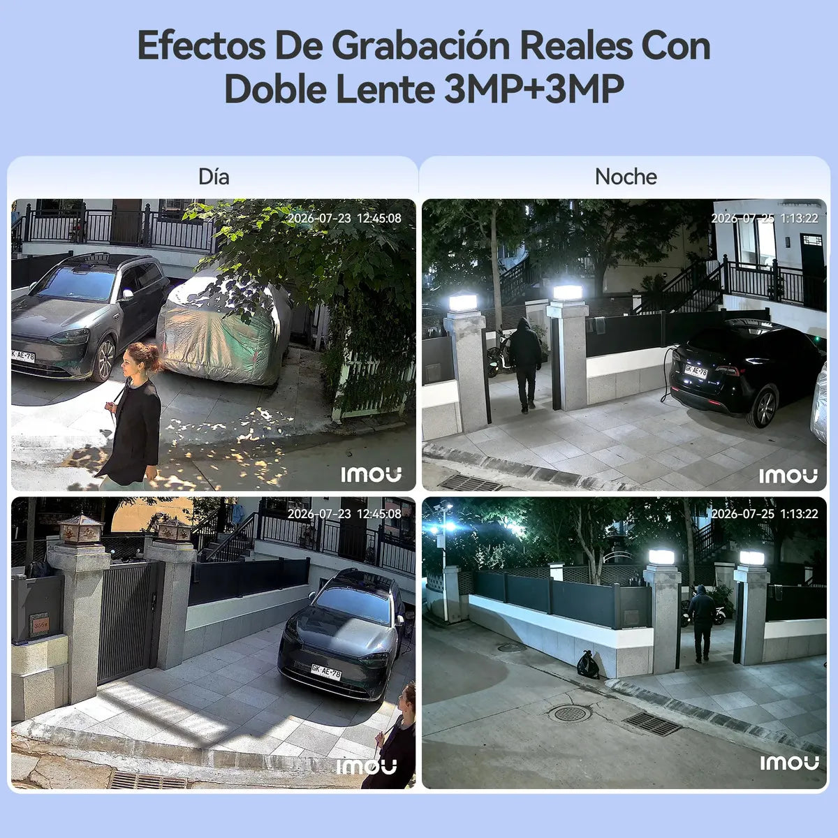 Cámara de Seguridad Exterior WiFi IMOU Cruiser Dual Doble Lente 6MP, Blanco
