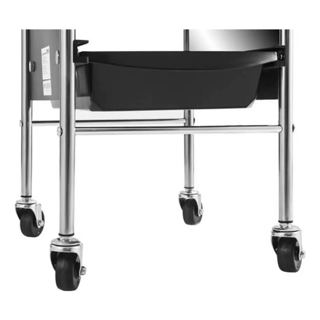 Carro Ayudante Metal Para Peluqueria Hoso Fashion Negro