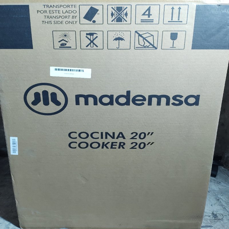 Cocina a Gas 4 Platos MADEMSA FM4LP, Negro
