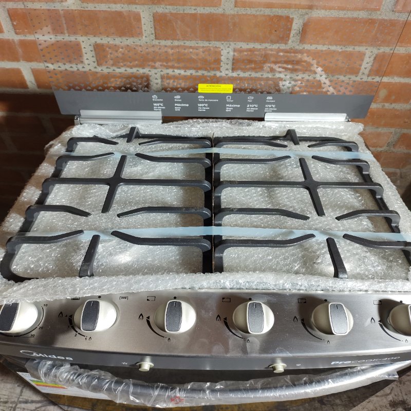 Cocina a Gas 4 Platos Midea MCG-4QPI24NS, Gris