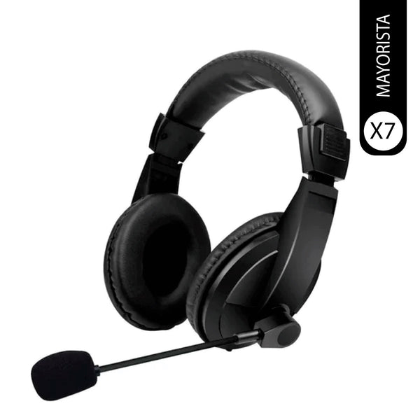 Pack de 7 audífonos multimedia con micrófono weilishi w-750