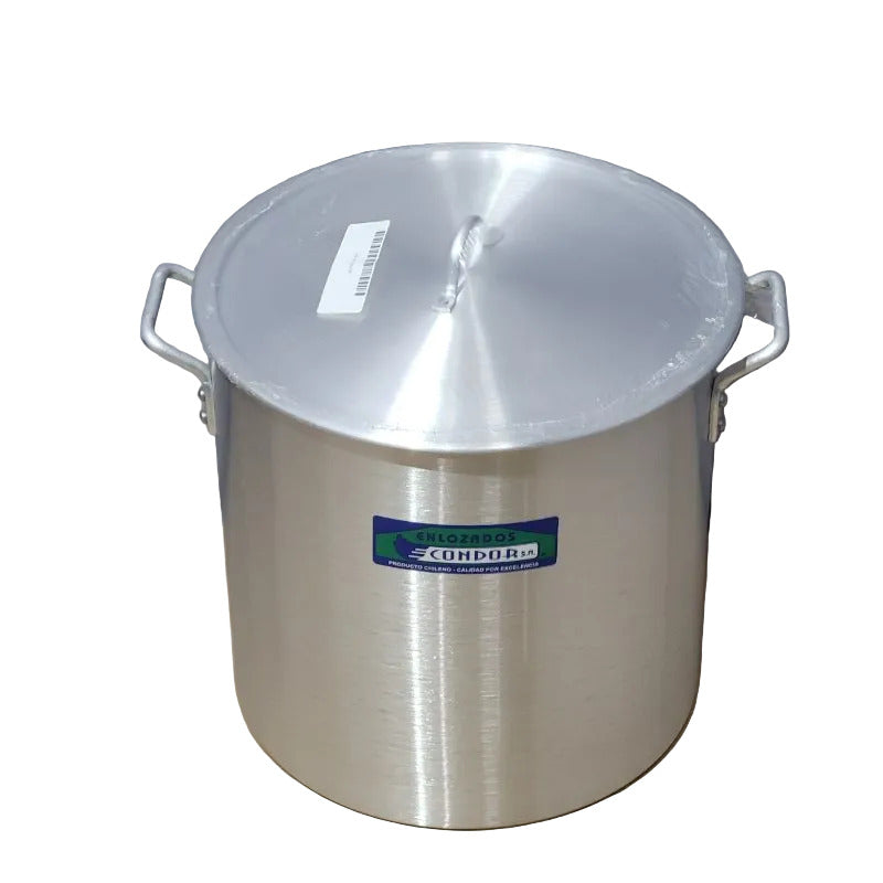 Fondo Hotel Aluminio Condor 84 cm 30 Litros, Plateado