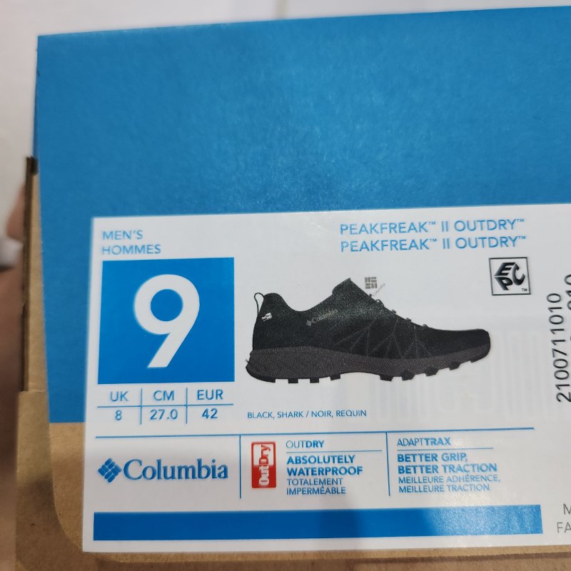 Zapatillas Columbia Peakfreak II Outdry 27 cm / 42 EUR