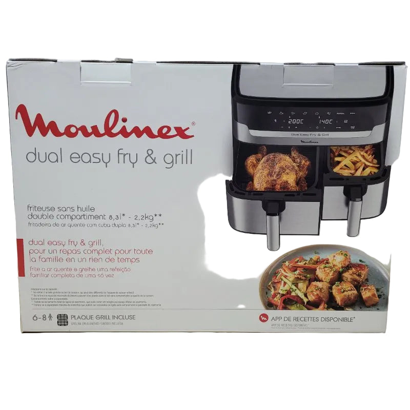 Freidora de Aire Moulinex Easy Fry Dual Pro 8.3L 1700W
