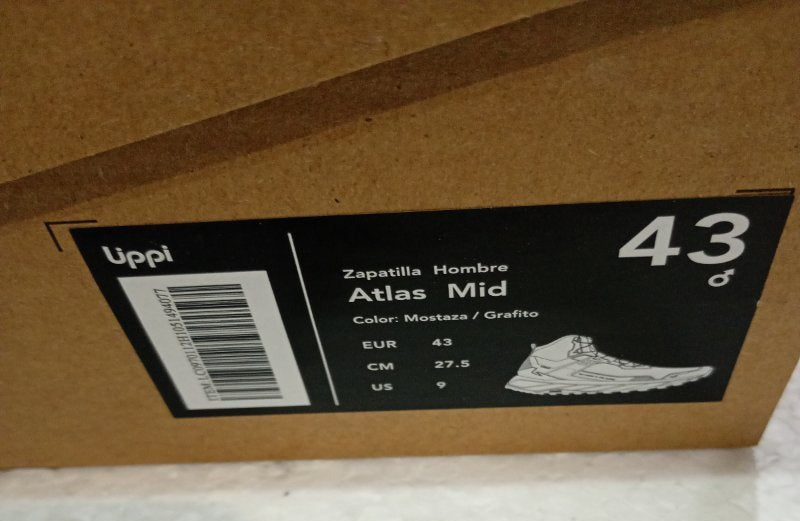 Zapatilla Hombre Lippi Atlas Mid Mostaza Grafito