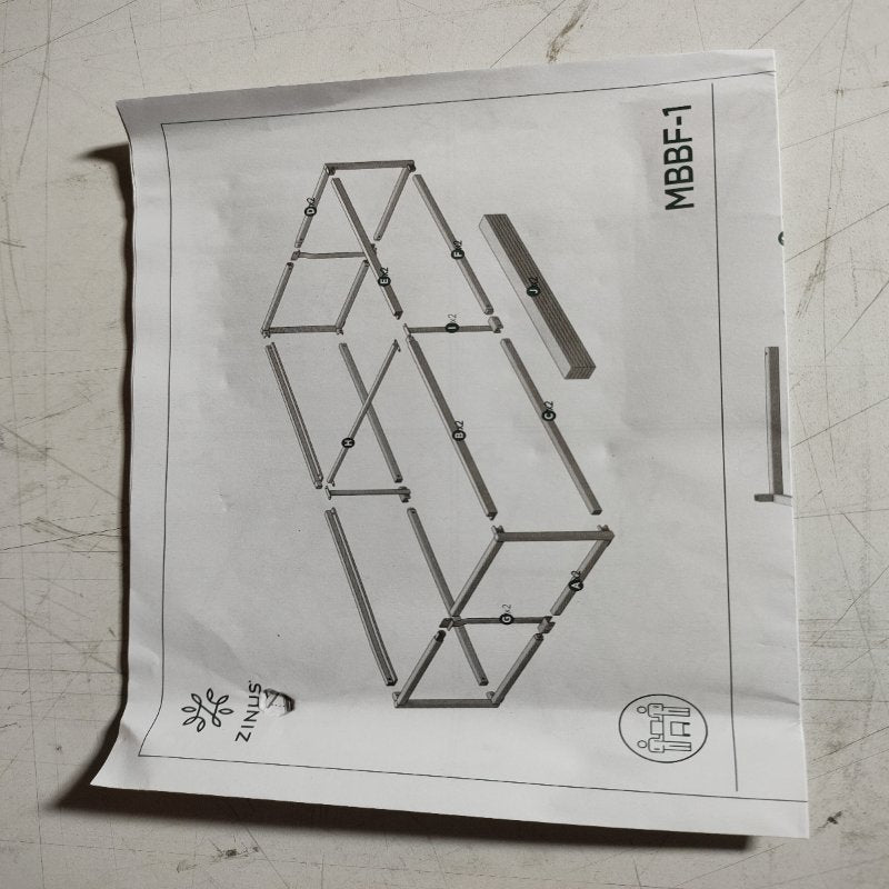 Base de Cama 1 Plaza Zinus Abel 36cm