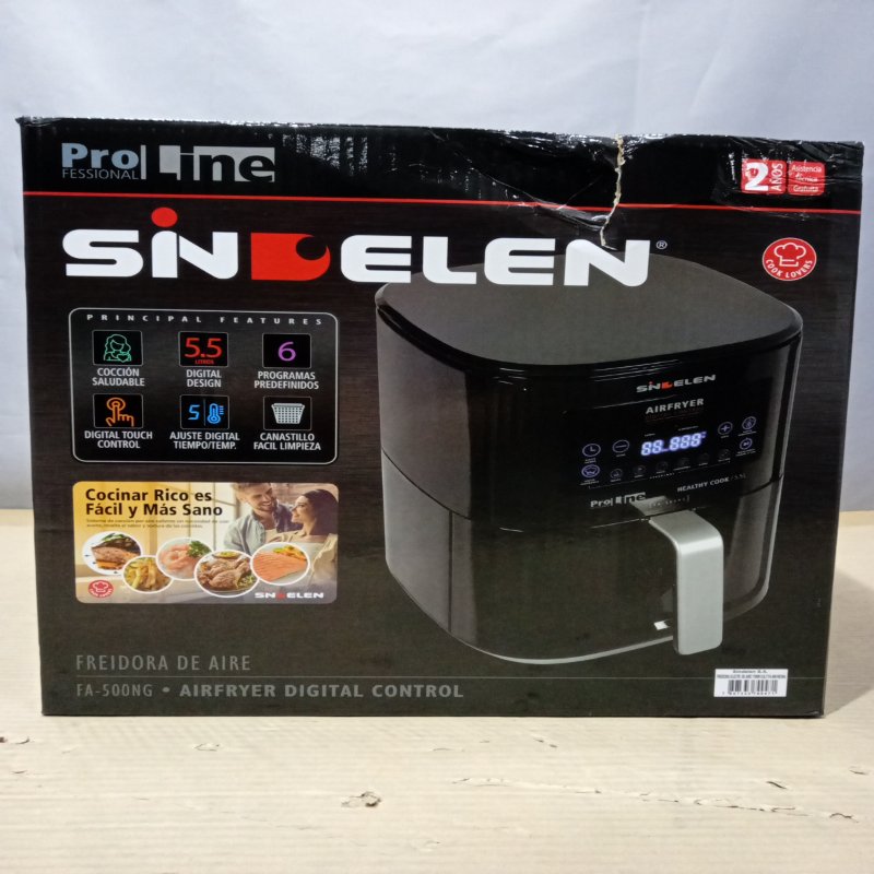 Freidora de Aire Sindelen FA-500 NG 5.5 Litros