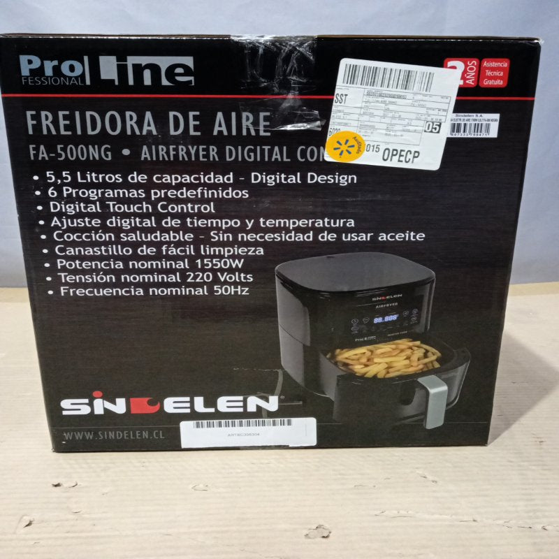 Freidora de Aire Sindelen FA-500 NG 5.5 Litros