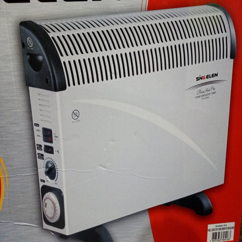 Calefactor Convector Portátil Sindelen EEP-2200BL 2200W